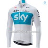 Tenue Maillot M/L + Collant à Bretelles 2018 Team Sky Hiver Thermal Fleece N001